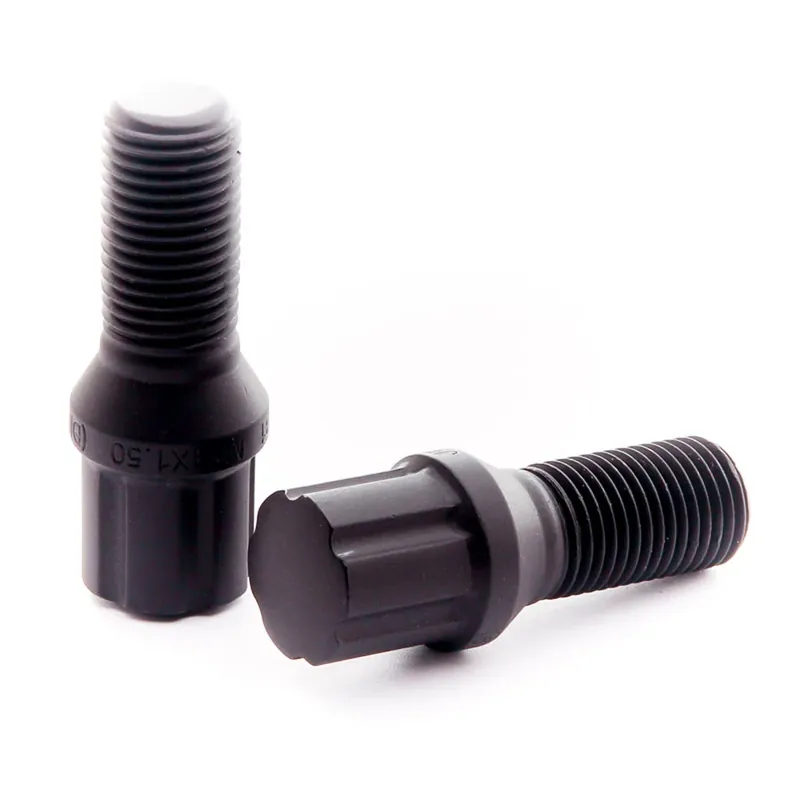 M12x1,5 Hjulbolt Kegle 26mm Sort - 20 stk - Kan bestilles