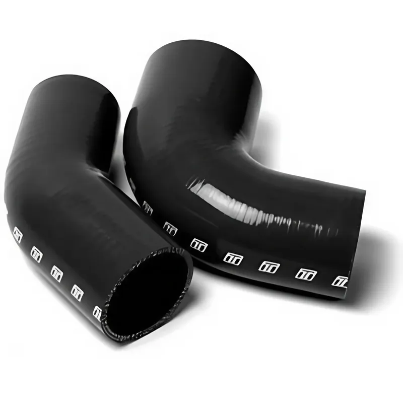 Begrænset antal | Turbosmart 45° Siliconeslange Reducering Bøjning 2,25"-2,50" Sort