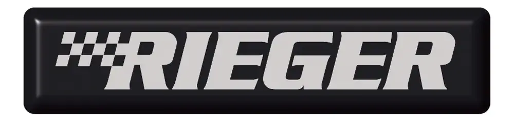 Nyhed i sortimentet | Rieger 3D Emblem Sort Krom