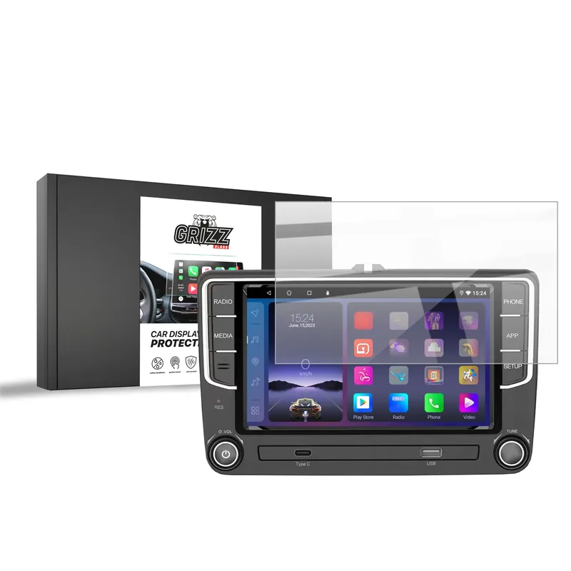 Mest solgt - Android Radio 2DIN 7" VW Skoda Seat GRIZZ Keramisk Skærmbeskyttelse Blank