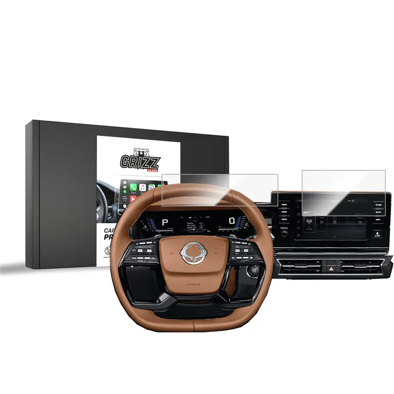 Nyt i sortimentet - SsangYong Torres 9" 2in1 GRIZZ Keramisk Skærmbeskyttelse 2023-2024 Blank