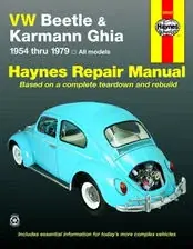 Bestil i dag - Haynes Reparations Håndbog, VW Beetle & Karmann Ghia 1954 til 1979