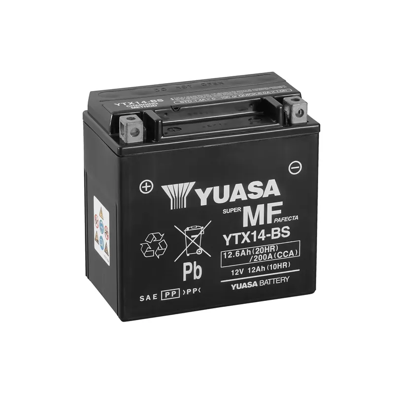 Yuasa - 12V 12.6Ah 200A Batteri - 102173 | Premium kvalitet