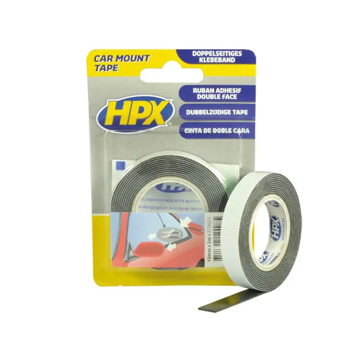 HPX dobbeltklæbende tape 12mmx2m - Nedsat pris