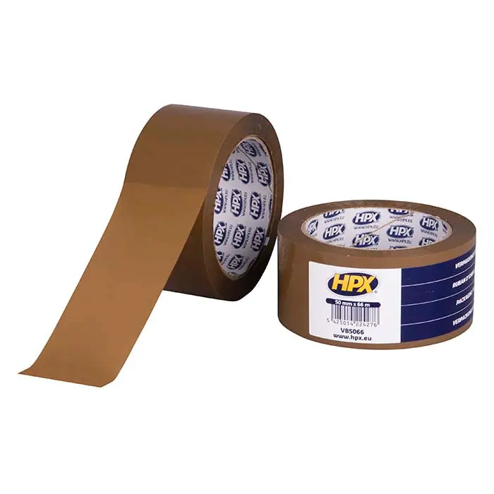 Få tilbage | HPX pakketape brun 50mm x 66m (1rl)