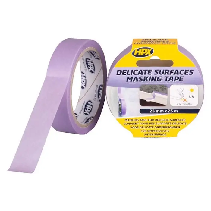 Kundernes favorit | HPX masking delicate surfaces tape lilla, 25mm x 25m