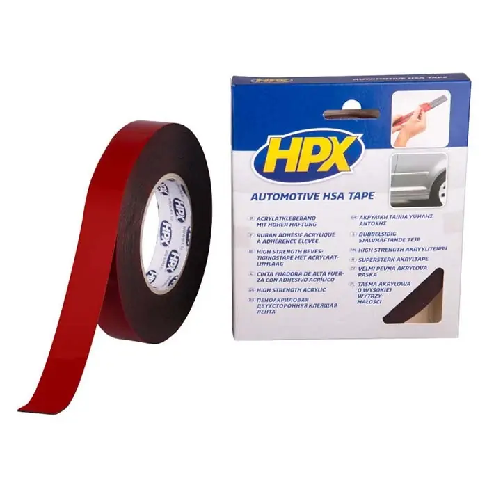Nytilføjet - HPX dobbeltklæbende tape 25mm x 10m