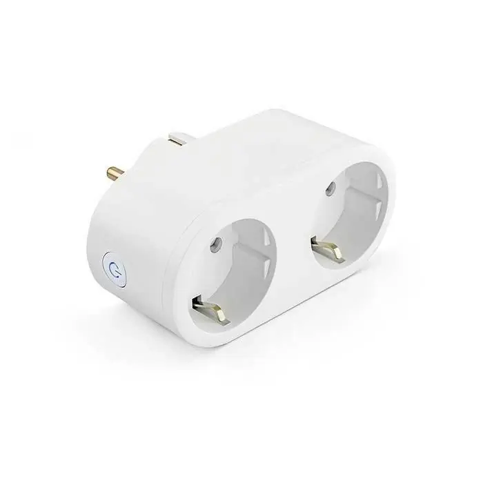 Næsten udsolgt - Caliber wi-fi Smart Home plug 2 udtag