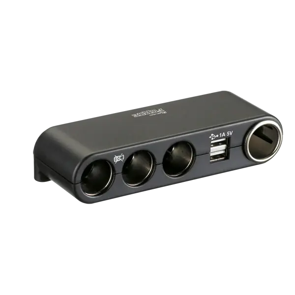 Favorit blandt kunder - Strømudtag med 4 udtag og USB 12/24v