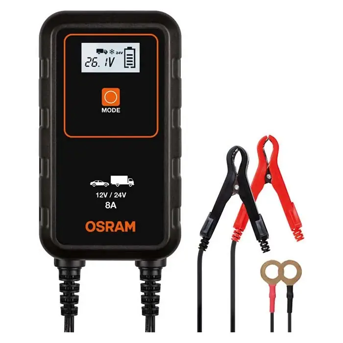 Osram Batterilader 8A, 1,5m kabel | Tilbuddet slutter snart
