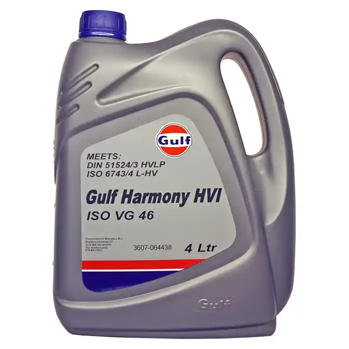 Gulf Harmony HVI 46 hydraulikolie 4 liter - Kan bestilles
