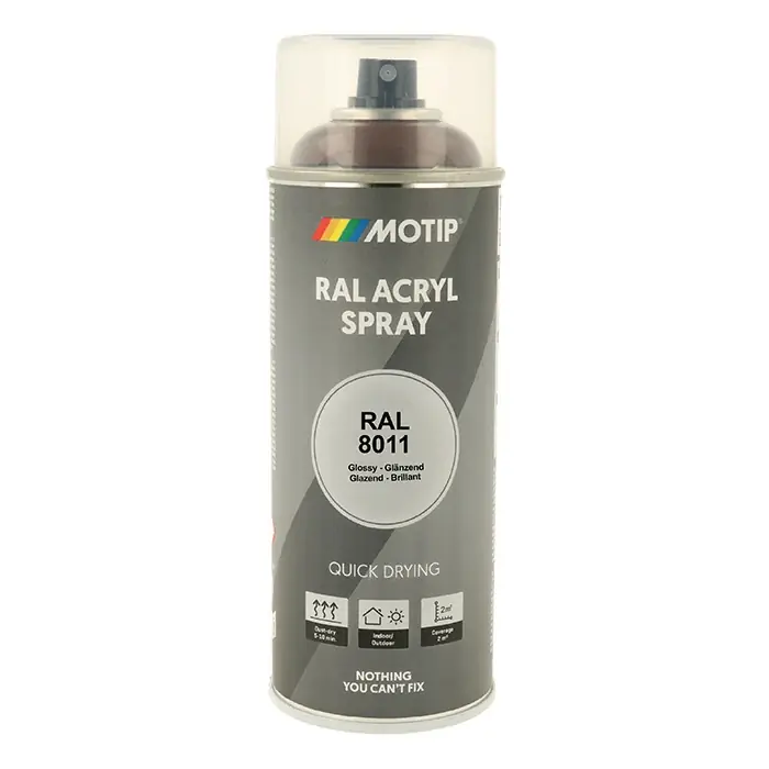 Bestil i dag - Motip Ral 8011 high gloss nut brown