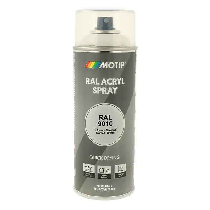 Bedst sælgende | Motip Ral 9010 high gloss pure white