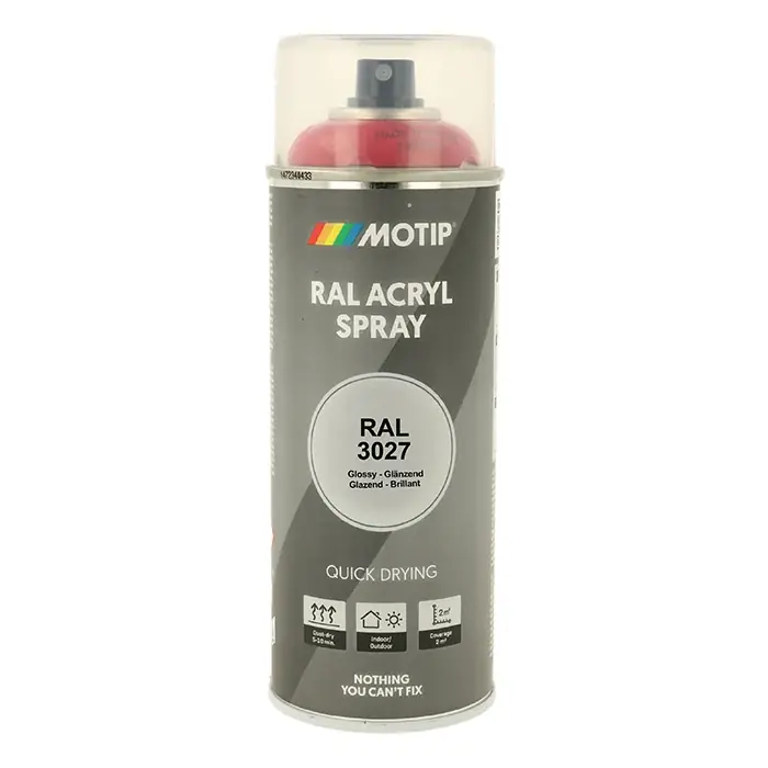 Ekstra rabat - Motip Ral 3027 high gloss raspberry red