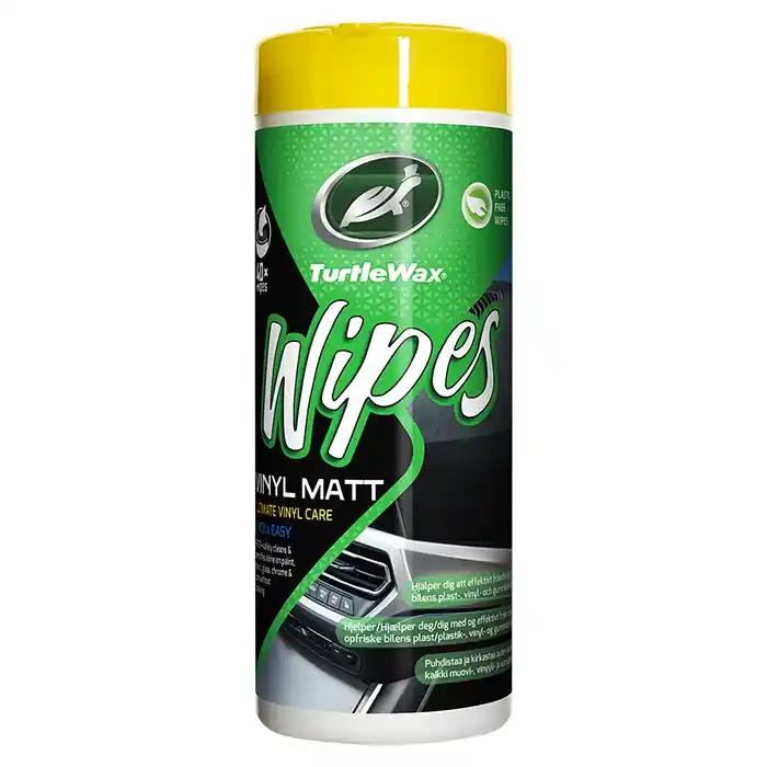Stærkt tilbud - Turtle Wipes Vinyl Mat Tube 40 stk Vinylrens servietter