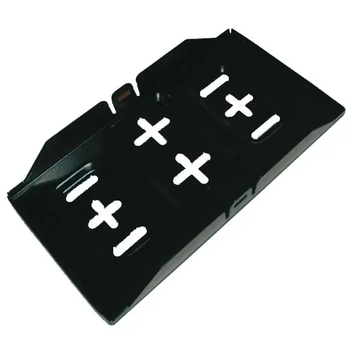 Kun i begrænset tid | Lille batterihylde sort 27,5 x 18cm