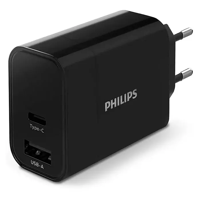 Nytilføjet - Philips USB lader fast-charge 30W USB-A+C
