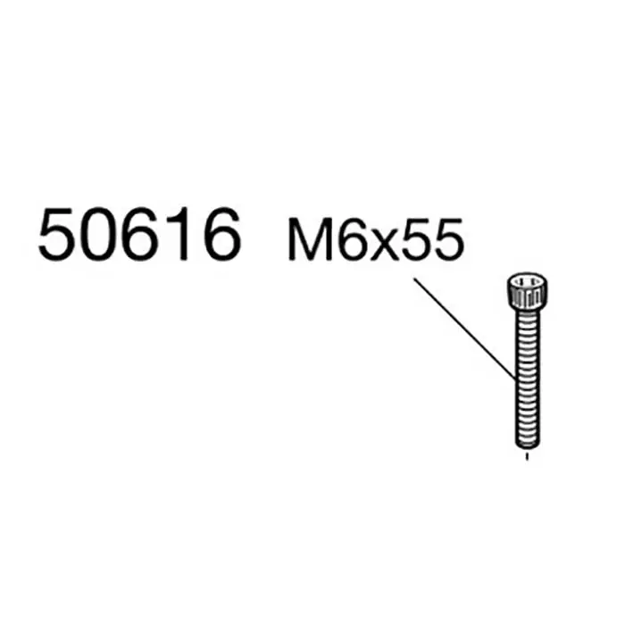 Thule unbr.bolt m6x55 sort - Netop kommet