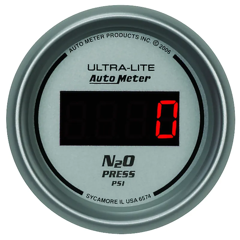 2-1/16" Nitrous Pressure, 0-1600 Psi, Ultra-Lite Digital | Køb nu