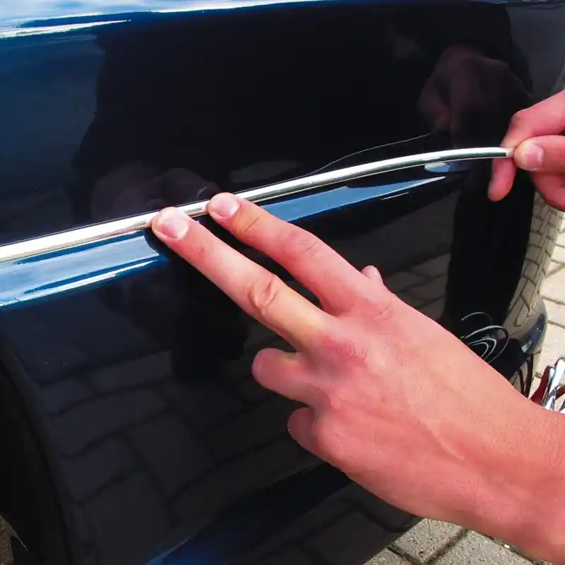 AutoStyle, Universal Selvklæbende Krom Lister - 32mm x 2,5m | Sikker handel