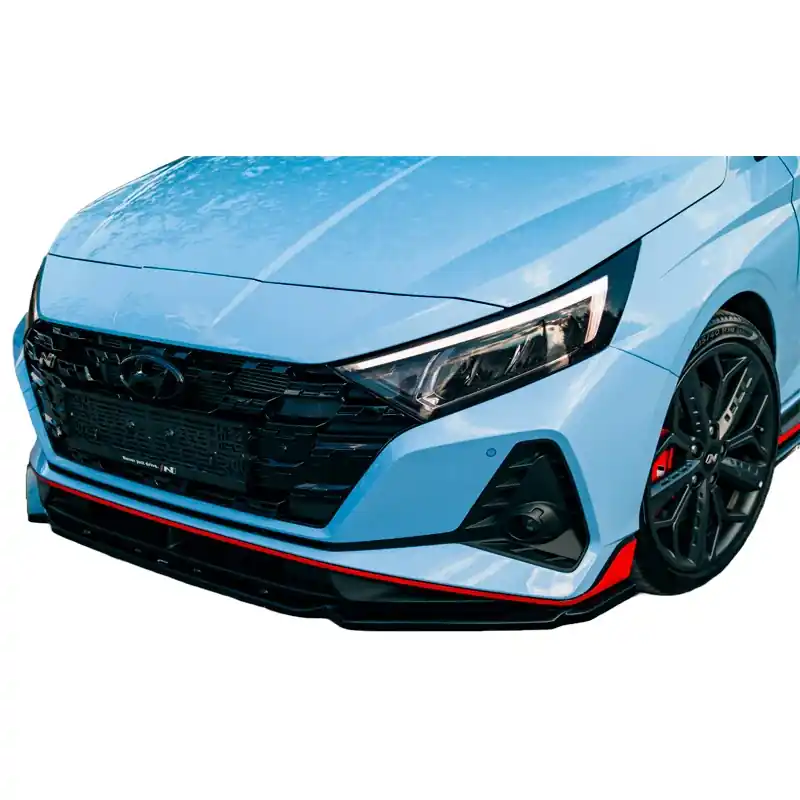 Nyt produkt | OneWay, Frontspoiler, Glansfuld sort, Passer til Hyundai i20 N MK3 2020-, ‘Sporty Design‘