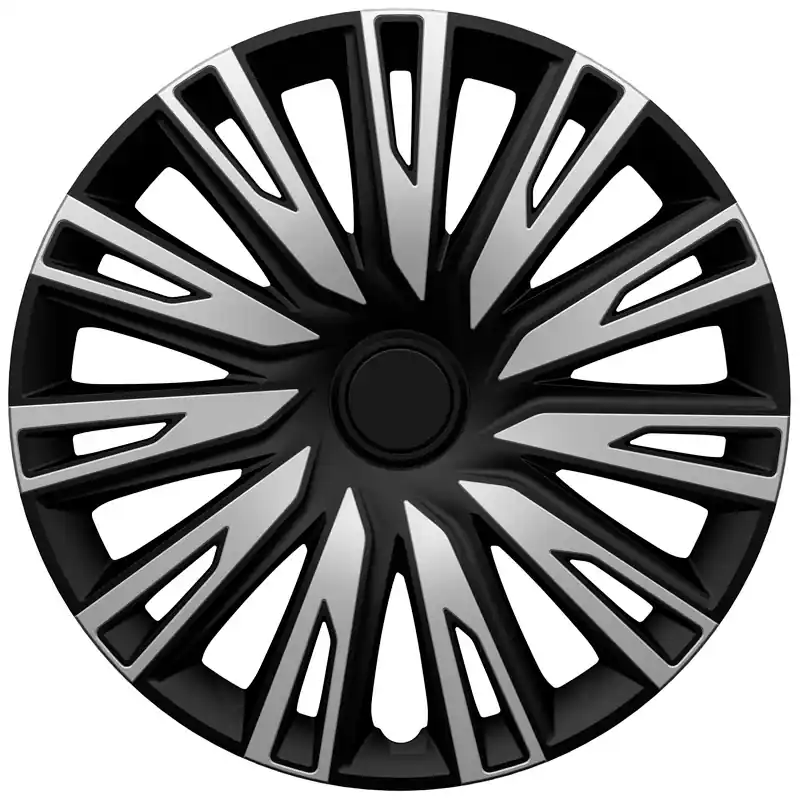 AutoStyle, Hjulkapsler, 4stk, Copra 15-tommer silver/black | Køb nu