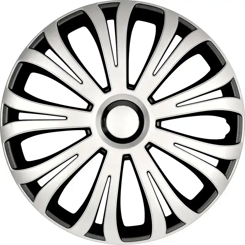 AutoStyle, Hjulkapsler, 4stk, Avera 14-tommer silver/black - Populær