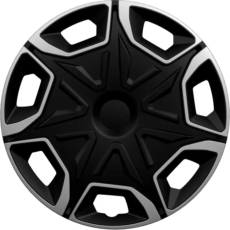 AutoStyle, Hjulkapsel, Blade, 14-tommer, sølv/sort, Sæt (4 stk.) - Spar nu
