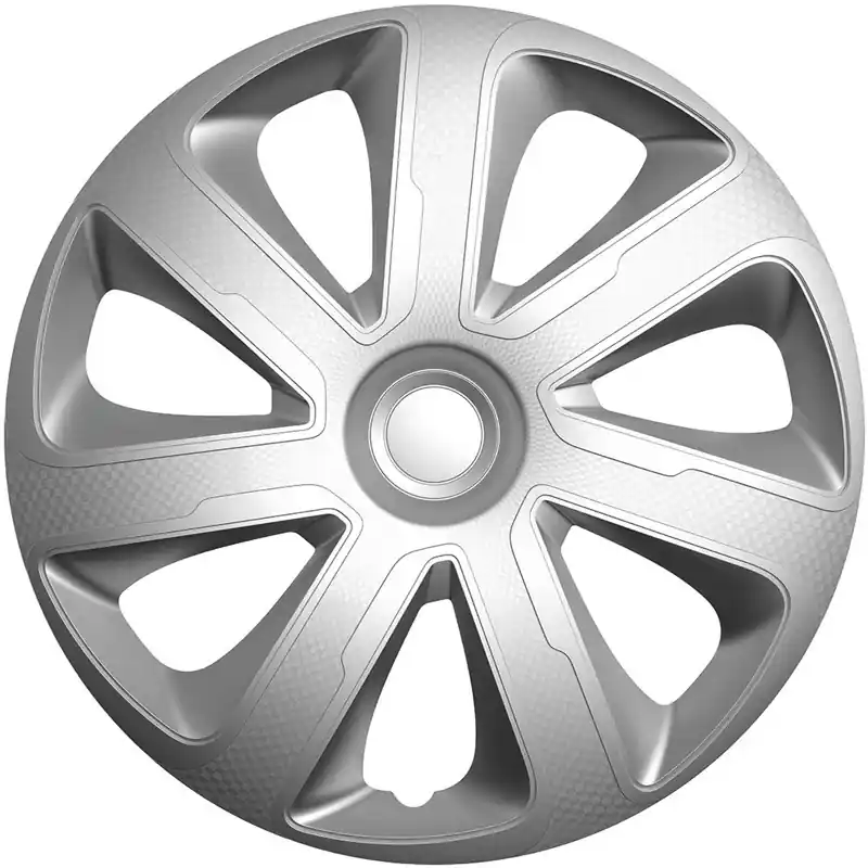 AutoStyle, Hjulkapsler, 4stk, Livorno 14-tommer silver carbon-look | Særpris