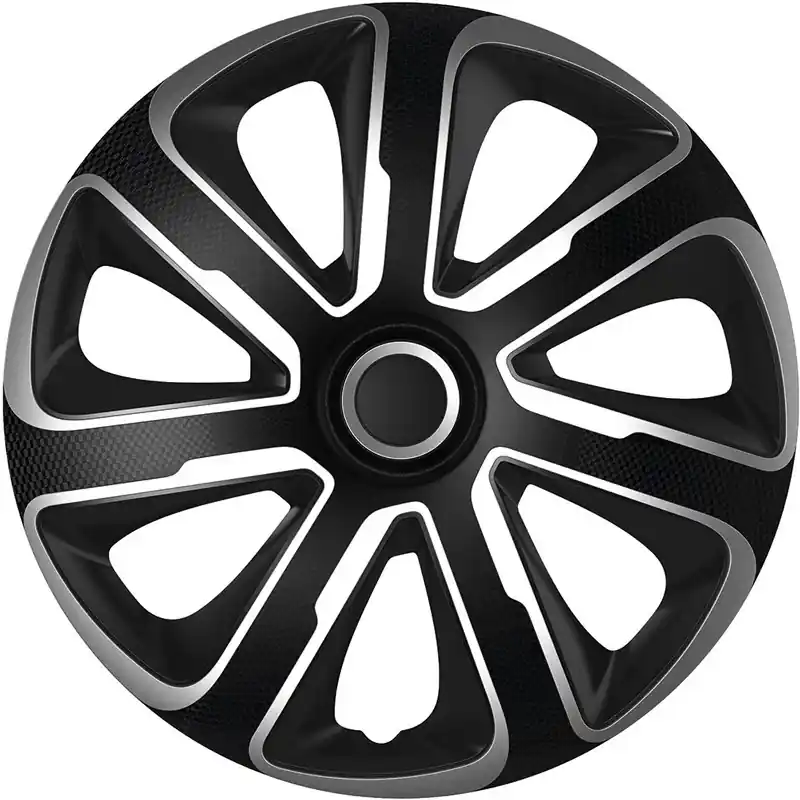 AutoStyle, Hjulkapsler, 4stk, Livorno 16-tommer silver/black carbon-look | Særpris