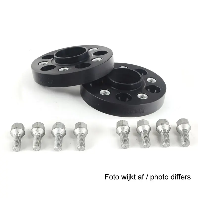 H&R, DRA-System Wheel spacer set 42mm Pr. Aksel - Hulafstand 5x120 - Hub 65,0mm - Bolt str. M14x1,5, passer til Volkswagen - Black - Kundernes valg