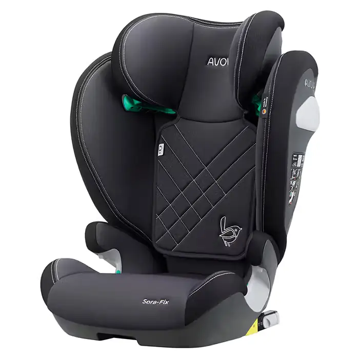 Fordelagtig pris - AVOVA Avova Sora-Fix Autostol R129 100-150cm Grå/sort