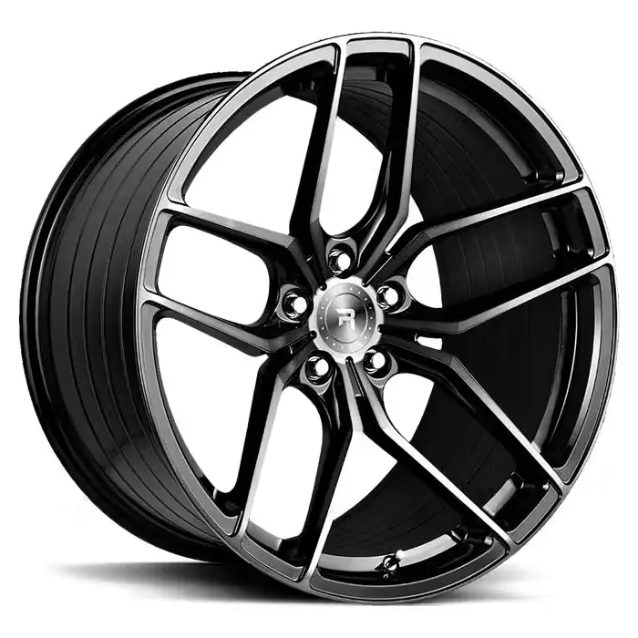 RAUTAMO R8 Gloss Black Tinted Face 10x20 5/112 ET45 CB66.6 60° - Kan købes nu