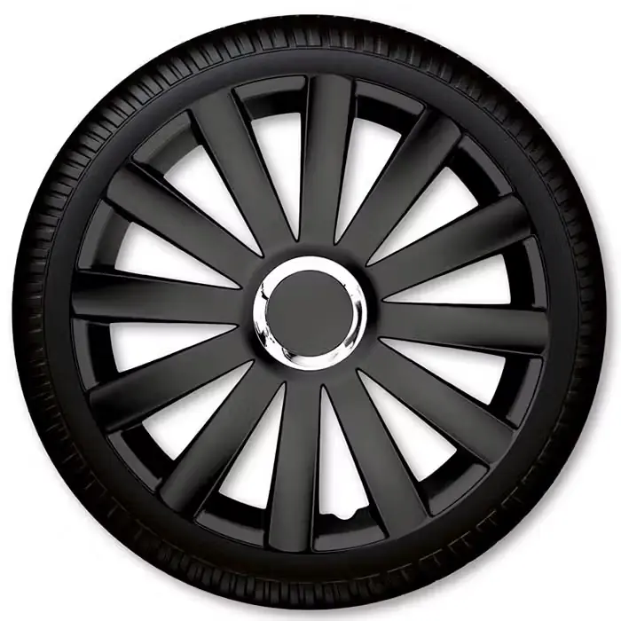 Bestseller - COVERLINE 16" Spyder Pro sort hjulkapselsæt