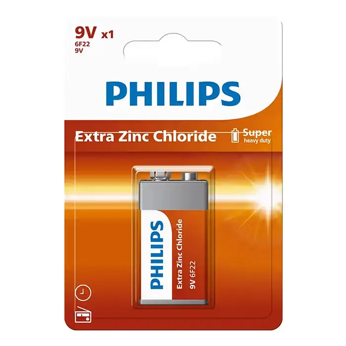 Superpris | PHILIPS Philips Longlife 9V Batteri 1 stk.