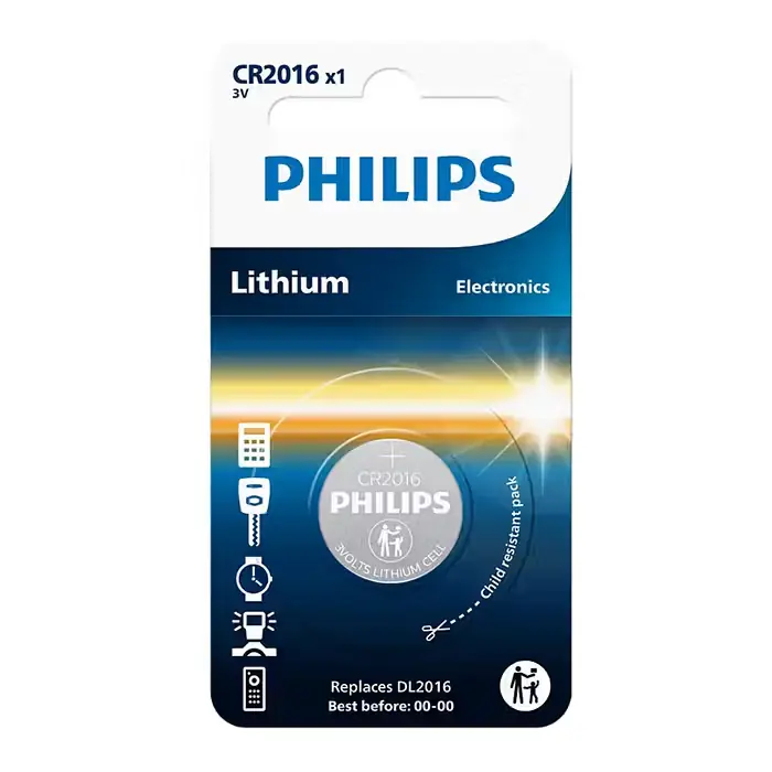 Spar ekstra | PHILIPS Philips CR2016 Knapcelle batteri 3V