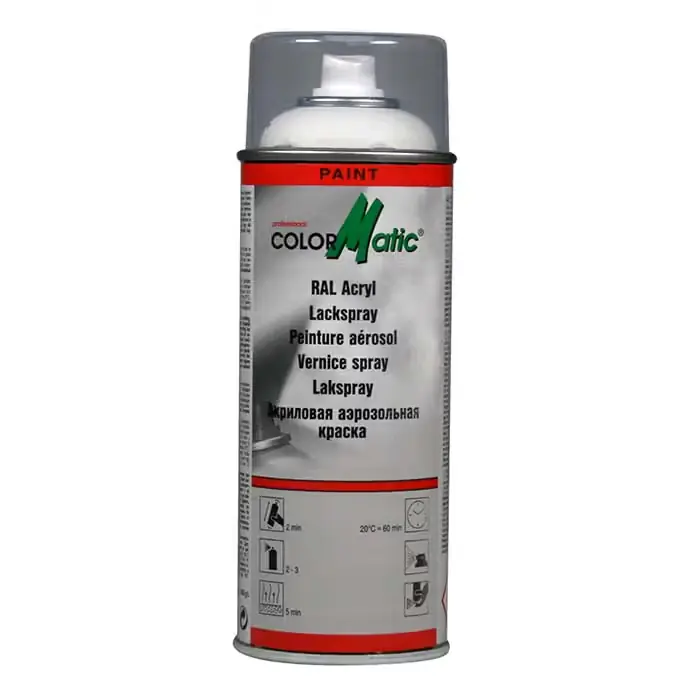 Hurtig afsendelse - COLORMATIC Colormatic Ral 9010 Bright white silkegl. 400ml.