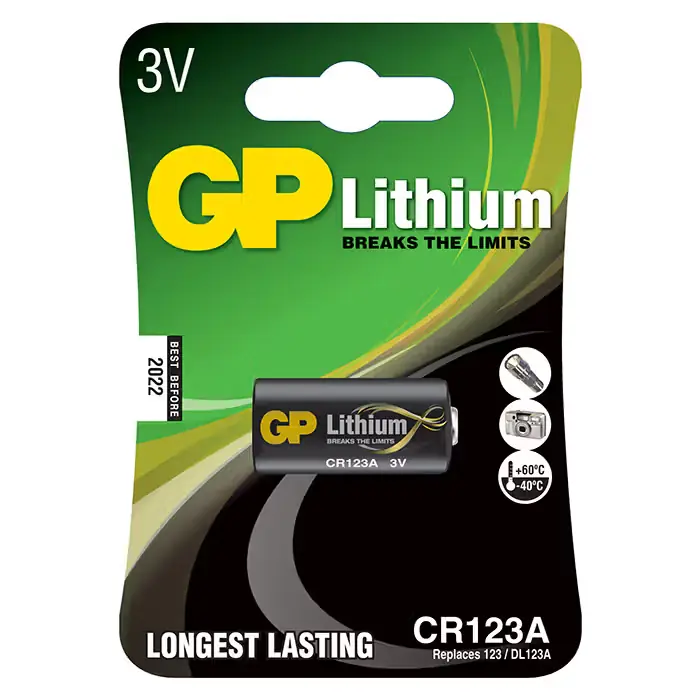Sidste chance - GP-BATTERI GP Pro Lithiumbatteri, CR123A, 1-pak