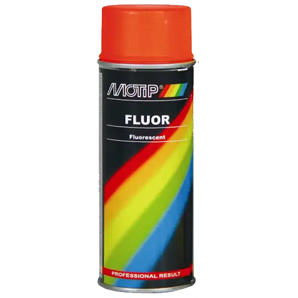 Begrænset lager - MOTIP Motip Flouriserende spray rød/orange 400ml.