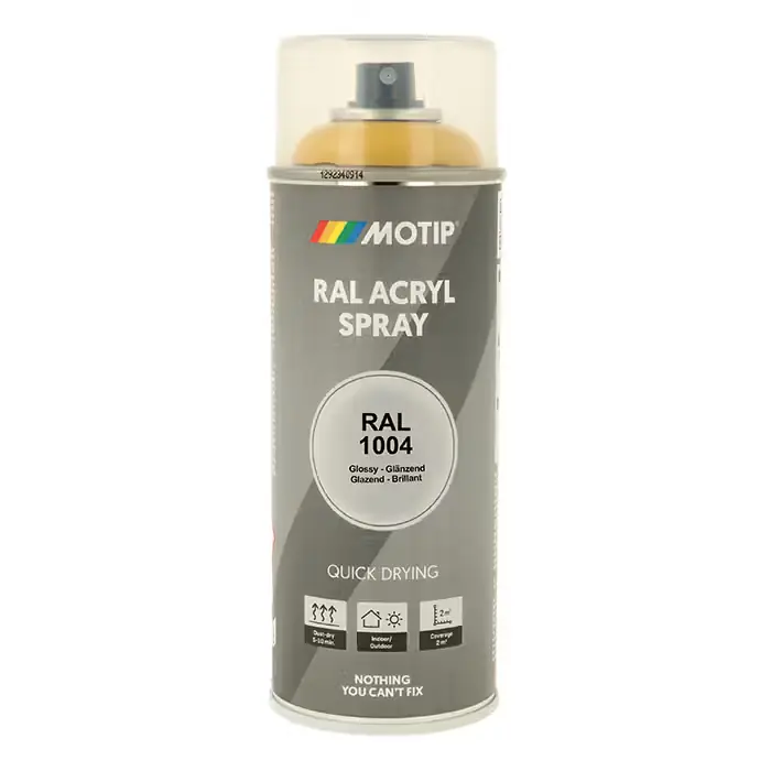 MOTIP Motip Ral 1004 high gloss gold yellow - Superpris