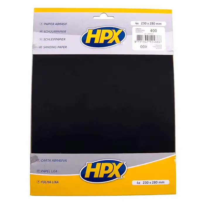 Anbefalet valg | HPX HPX sandpapir p400 - 4 stk.