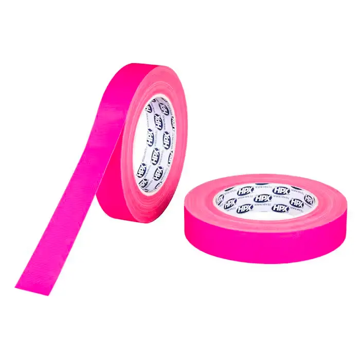 HPX Gaffatape fluo pink, 25mm x 25m - Køb direkte