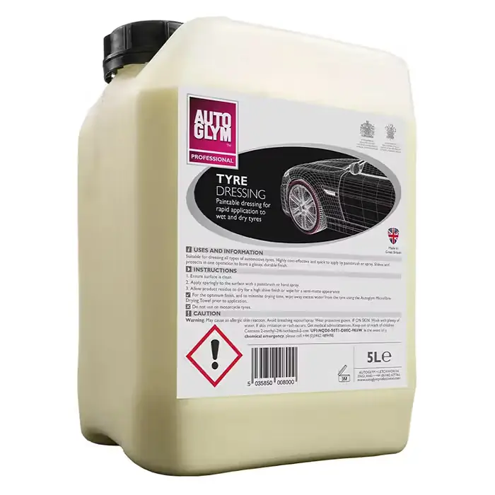 AUTOGLYM Autoglym Tyre Dressing 5L High Gloss Dækglans | Netop ankommet