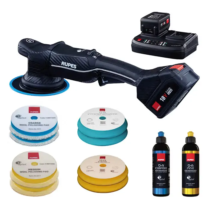Hurtig afsendelse - RUPES Rupes HLR21 Bigfoot Ibrid Polisher BAS Kit Ø150mm