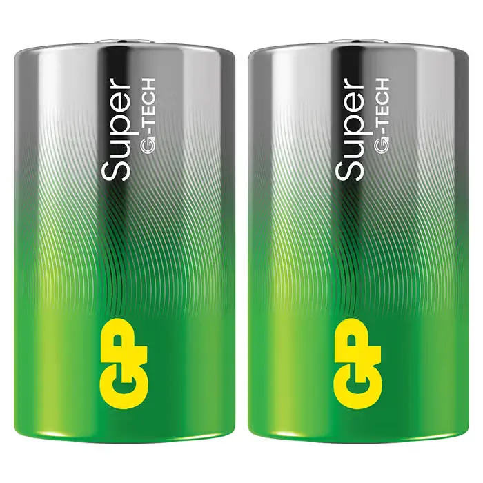 Superpris - GP-BATTERI GP Super Alkaline D-batteri 13A/LR20 2-pak