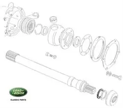 Topkvalitet - Land Rover 0,45 mm shims mellemlægs skive for forreste drivaksel